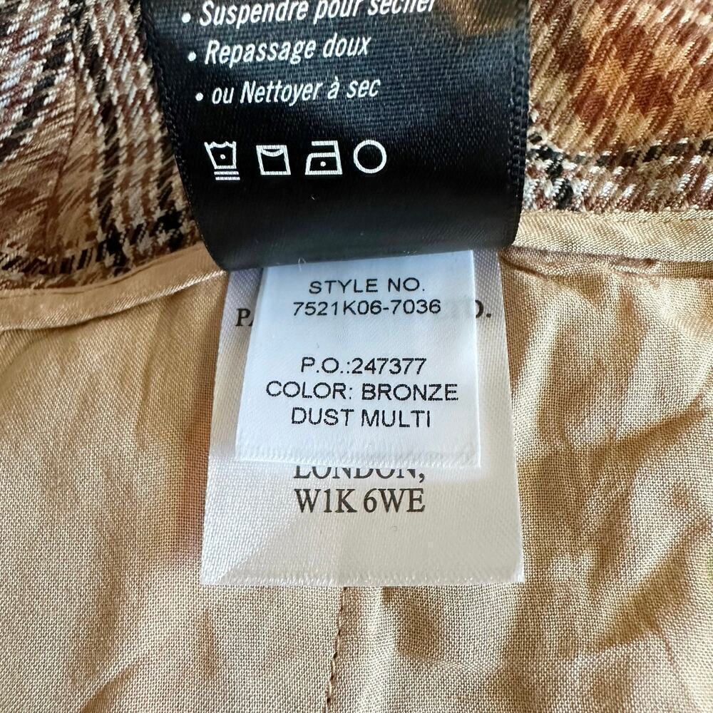 PAIGE Avedon Trousers Bronze Dust Multi Size 14 Business Casual Office - Picture 11 of 14